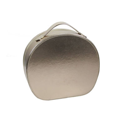 Organisateur circulaire With Metal Plate de maquillage Zippered par accueil d'OEM