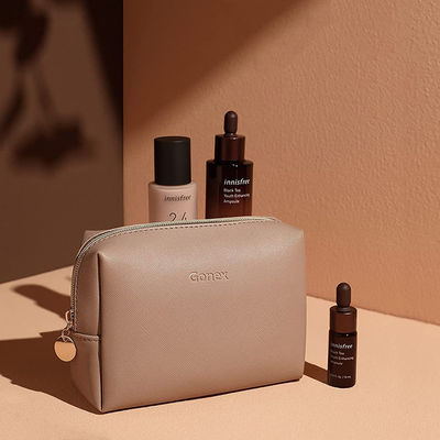 Poche légère de tirette de maquillage d'OEM, utilisation quotidienne de sac cosmétique d'article de toilette de voyage