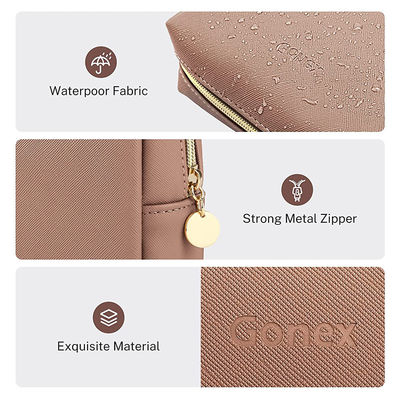 Poche légère de tirette de maquillage d'OEM, utilisation quotidienne de sac cosmétique d'article de toilette de voyage