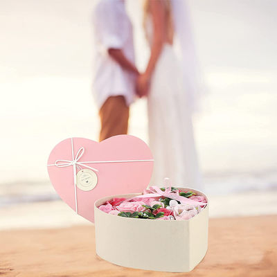 Le coeur forment le boîte-cadeau de fleur de CMYK, boîte de rangement de bouquet pour la Saint-Valentin