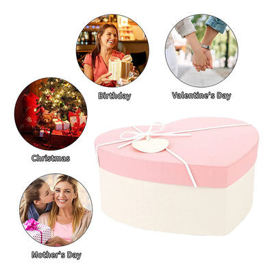 Le coeur forment le boîte-cadeau de fleur de CMYK, boîte de rangement de bouquet pour la Saint-Valentin