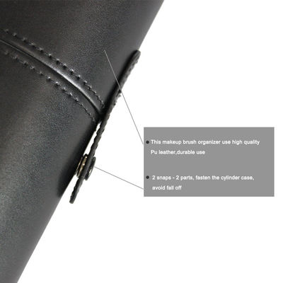 Pouce universel de Matte Black Large Capacity 3*3*9 de petit pain de brosse de maquillage d'utilisation