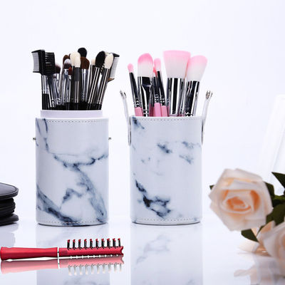 Conception marbrée par protection portative de la poussière de tube de brosse de maquillage de cylindre