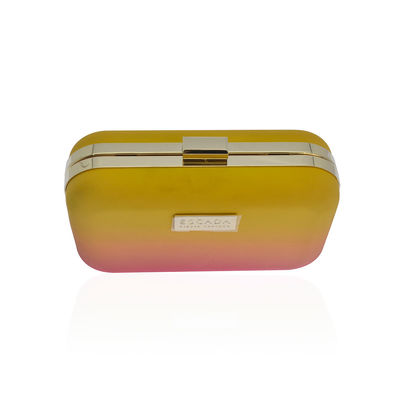 Logo Evening Clutch Bag de plaque métallique personnalisable avec de l'or démontable Tone Chain
