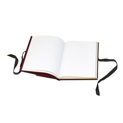 Le livre à couverture dure adapté aux besoins du client de Bowknot a rayé le journal pour l'esquisse de notes