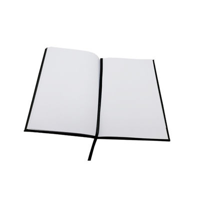 Utilisation en cuir de bureau de noir de carnet de livre à couverture dure de 80 feuilles de Vegan