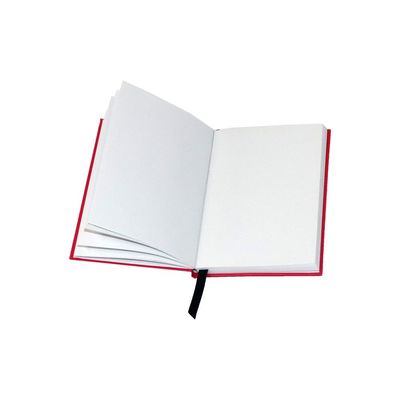 Logo adapté aux besoins du client par carnet blanc de livre à couverture dure de 72 de feuilles pages de blanc