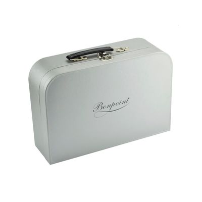 Boîte faite sur commande de valise de papier de carton de doublure d'impression avec la fermeture de serrure en métal