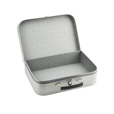 Boîte faite sur commande de valise de papier de carton de doublure d'impression avec la fermeture de serrure en métal