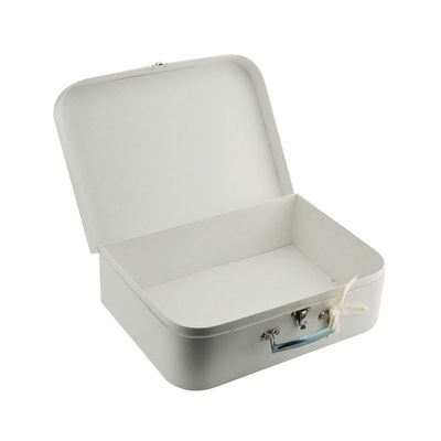 Valise de carton de fermeture de fermoir en métal avec Debossed Logo Ribbon