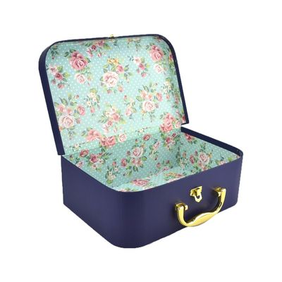 Les valises de carton de stockage enferment dans une boîte petit Toy Organizer With Hinged Lids