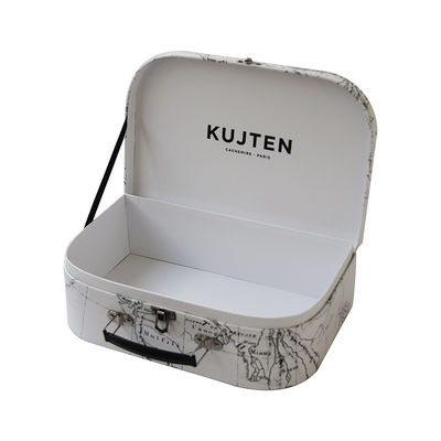 Panier décoratif de boîte-cadeau de valise de stockage de souvenir de carte avec le couvercle