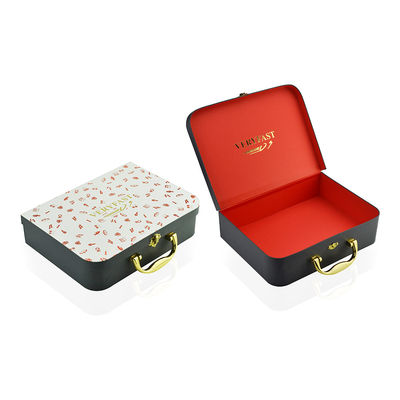 Adapté aux besoins du client imprimant le boîte-cadeau de empaquetage de papier de valise de carton pour la fête d'anniversaire