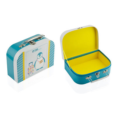Adapté aux besoins du client imprimant le boîte-cadeau de empaquetage de papier de valise de carton pour la fête d'anniversaire