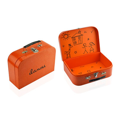 Adapté aux besoins du client imprimant le boîte-cadeau de empaquetage de papier de valise de carton pour la fête d'anniversaire